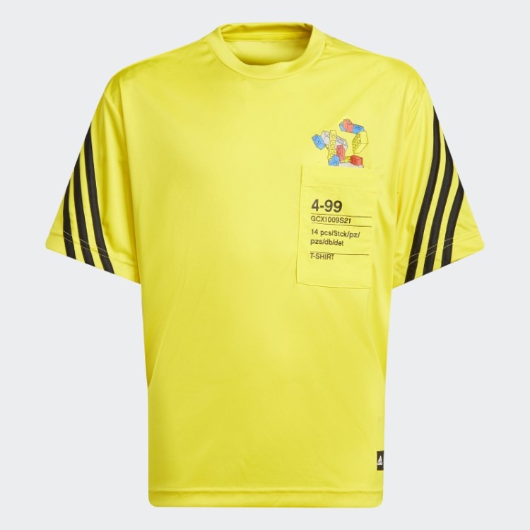 Adidas X Classic Lego T-shirt Fashion Amarelo