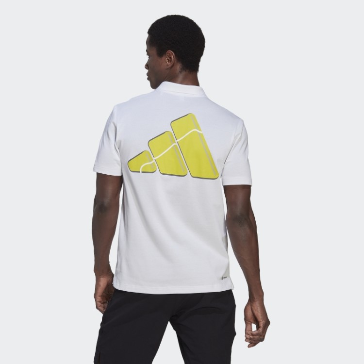 Clubhouse 3-bar Camisa Pólo De Tênis Adidas Branco