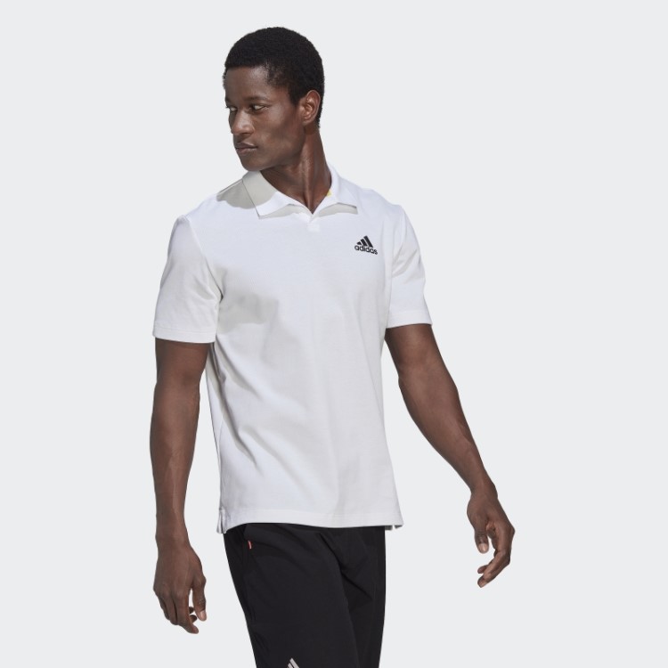 Clubhouse 3-bar Camisa Pólo De Tênis Adidas Branco