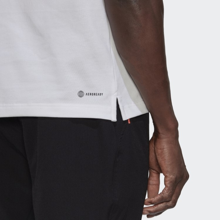 Clubhouse 3-bar Camisa Pólo De Tênis Adidas Branco
