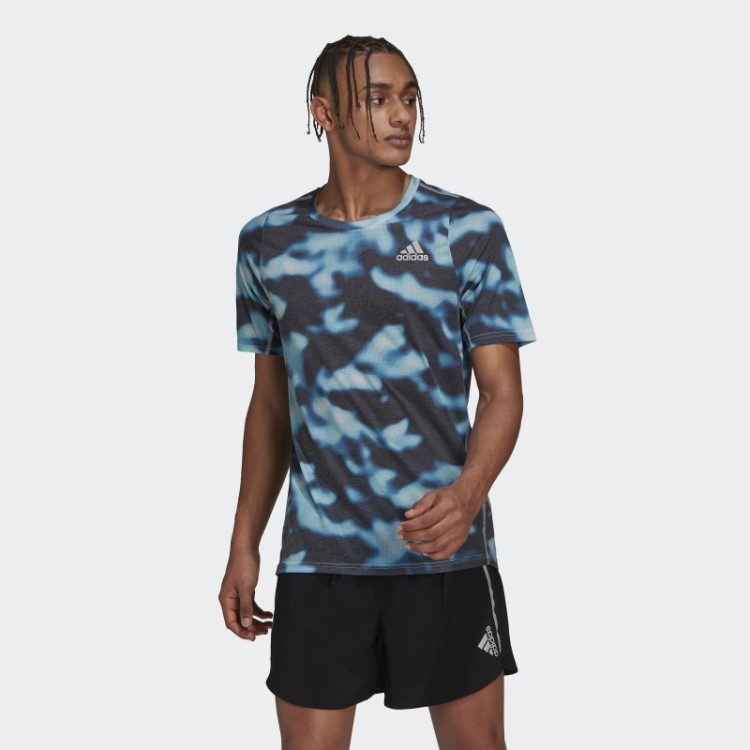 Run Icons Camiseta Com Estampa Multicolorida De 3 Barras Adidas