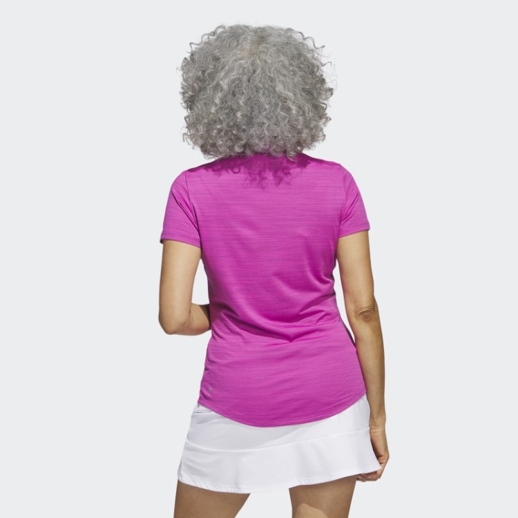Adidas Camisa Polo Manga Curta Fúcsia Tingida No Espaço