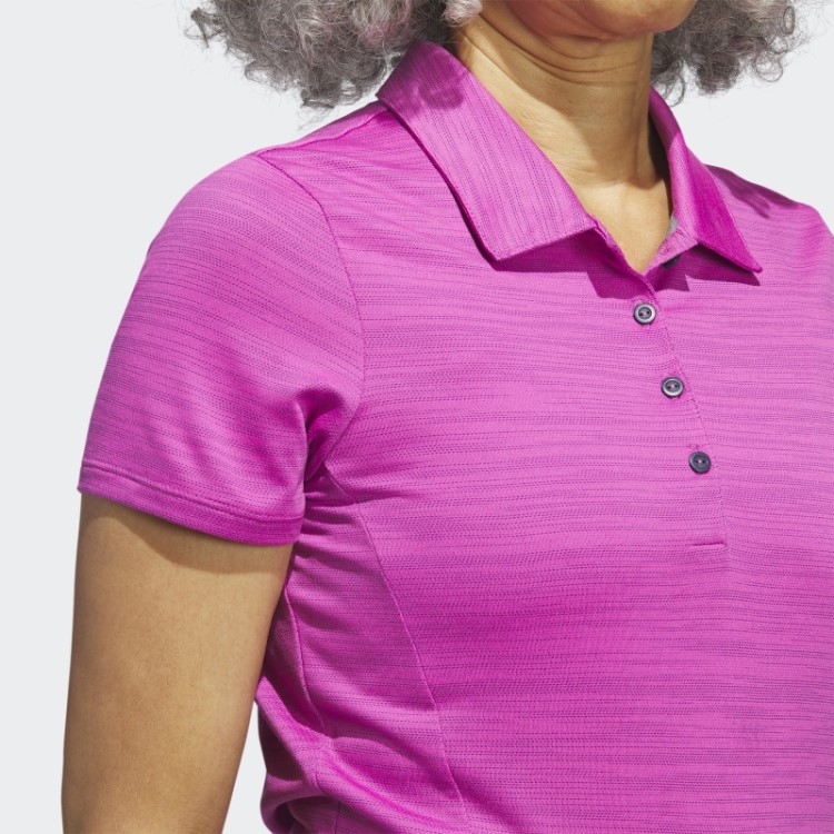 Adidas Camisa Polo Manga Curta Fúcsia Tingida No Espaço