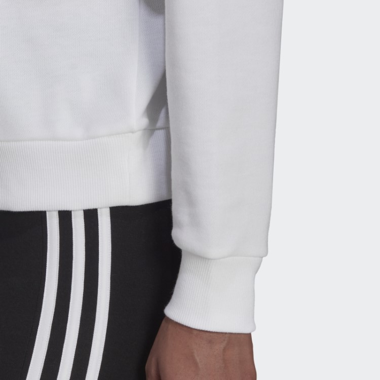 Essentials Logo Moletom Solto Branco Adidas