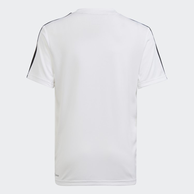 Camiseta Adidas White Train Essentials Aeroready Com As Três Listras De Ajuste Regular
