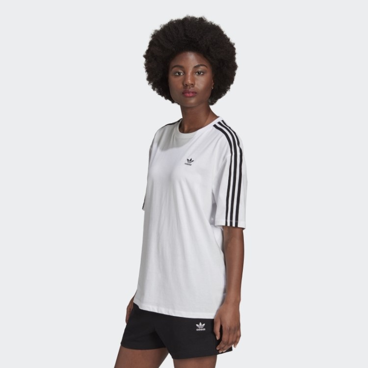 Camiseta Oversize Adicolor Classics Branca Adidas