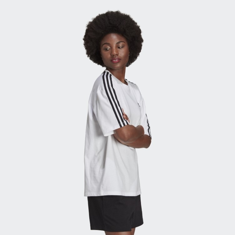 Camiseta Oversize Branca Adicolor Classics Da Adidas