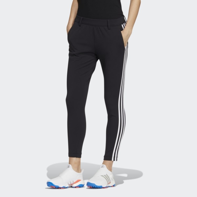 Calça Jogger Preta Com As 3 Listras Adidas