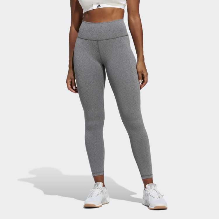 Legging De Treino Optime Cinza Escuro Adidas
