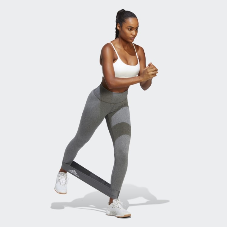 Legging De Treino Optime Cinza Escuro Adidas