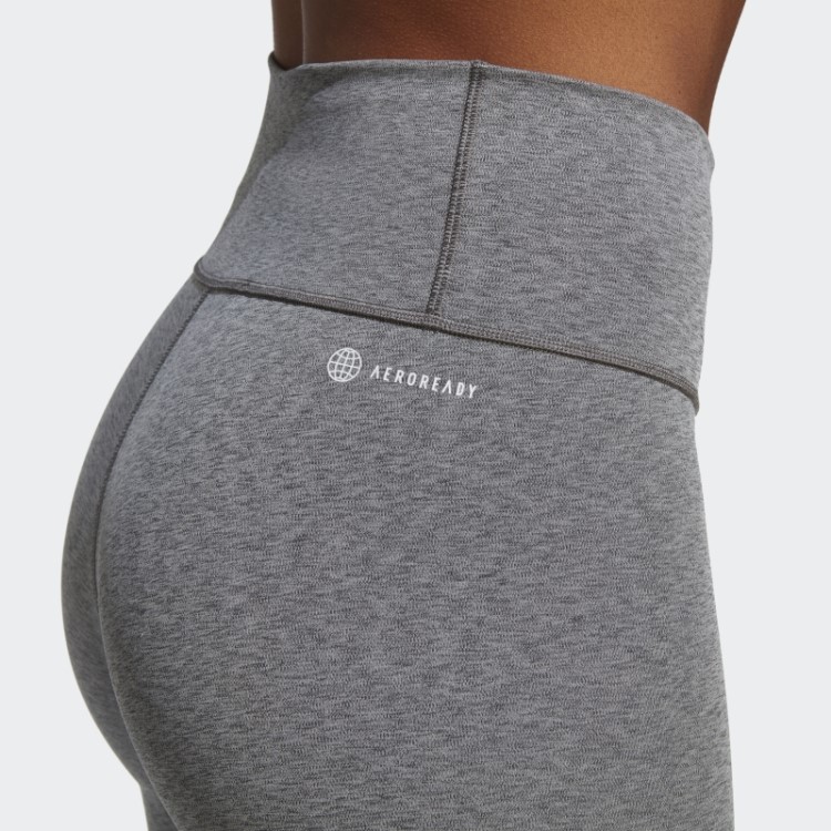 Legging De Treino Optime Cinza Escuro Adidas