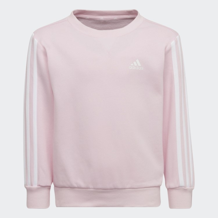 Moletom Rosa Adidas Essentials Com As Três Listras