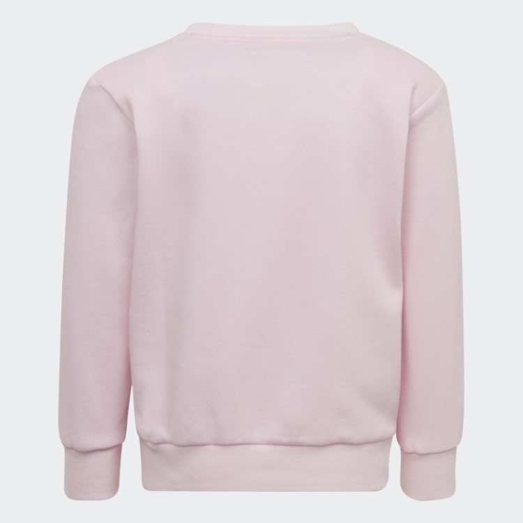 Moletom Rosa Adidas Essentials Com As Três Listras