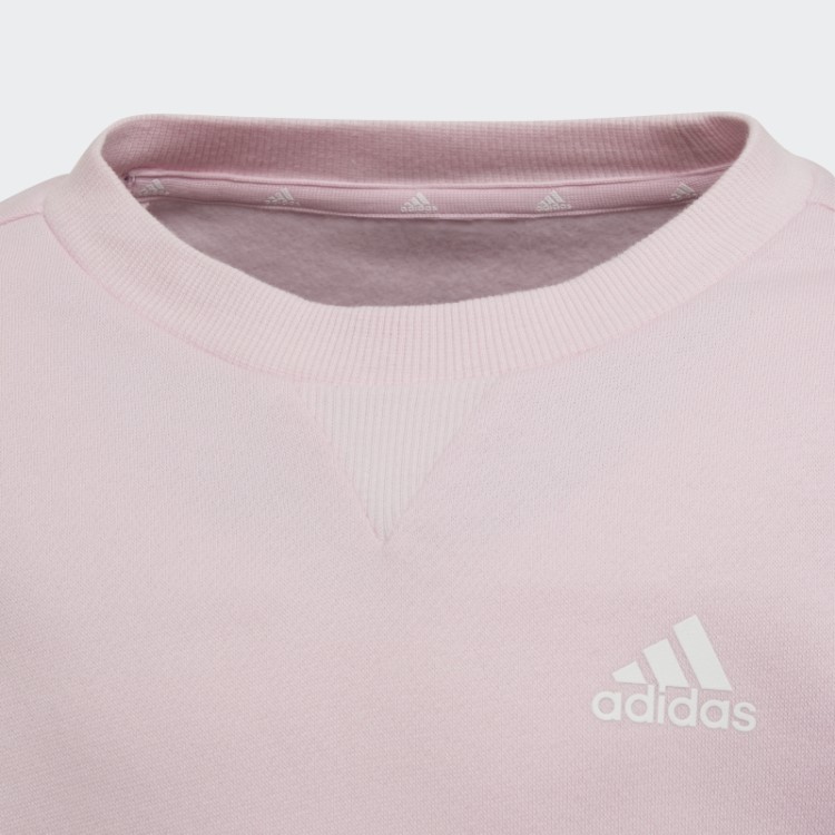 Moletom Rosa Adidas Essentials Com As Três Listras