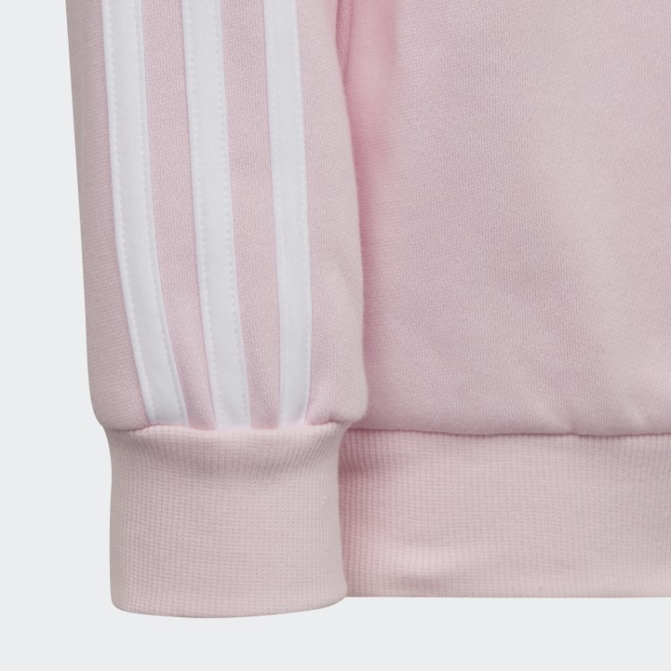 Moletom Rosa Adidas Essentials Com As Três Listras