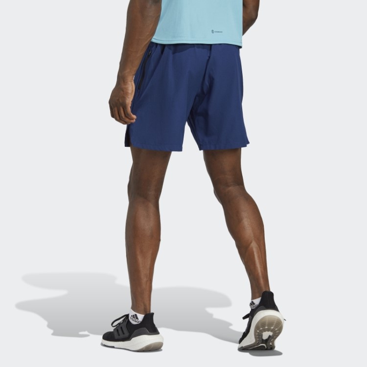 Bermuda De Treino Azul Escuro Adidas Serrilhada