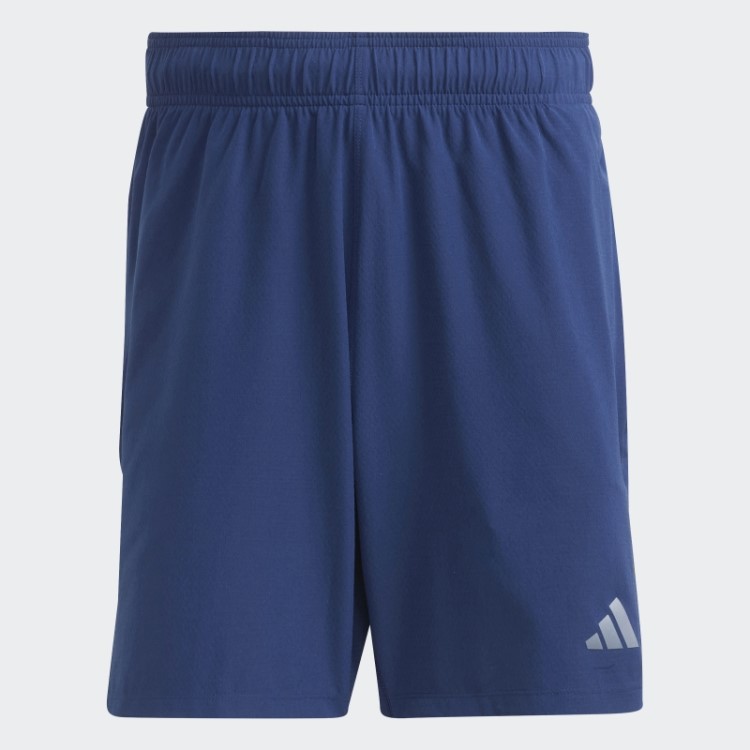 Bermuda De Treino Azul Escuro Adidas Serrilhada