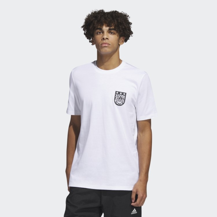 Camiseta De Manga Curta Branca Adidas Xpress