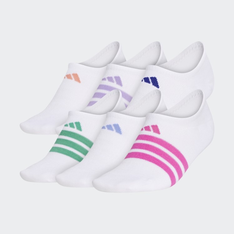 Adidas Superlite Super-no-show Meias 6 Pares Pop Roxo Mel