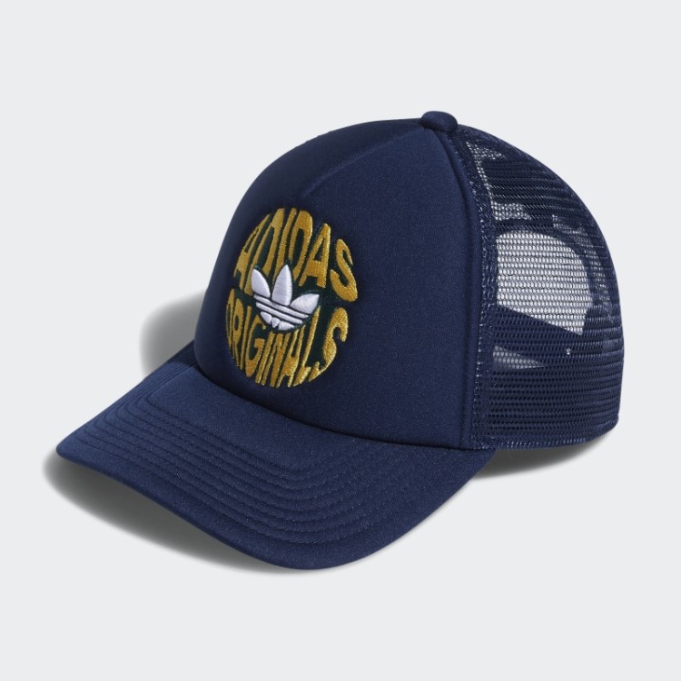 Chapéu De Caminhoneiro Espiral Adidas Night Indigo