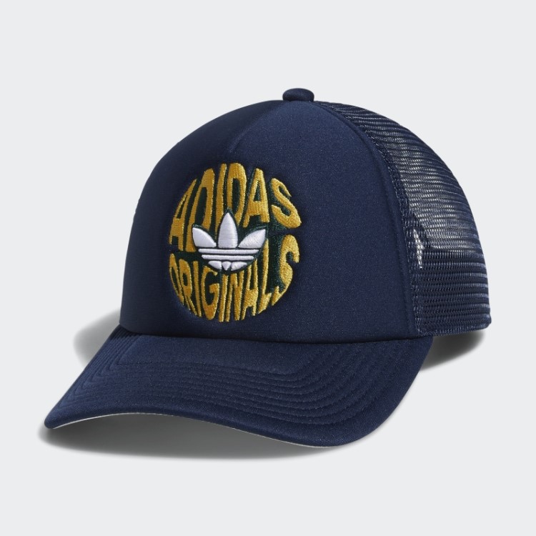 Chapéu De Caminhoneiro Espiral Adidas Night Indigo