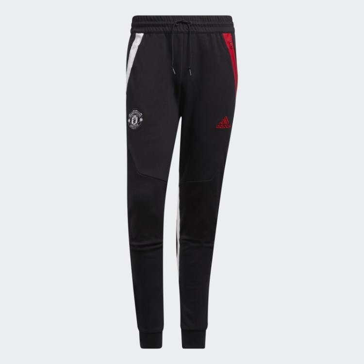 Calças De Treino De Viagem Adidas Manchester United Pretas Quentes