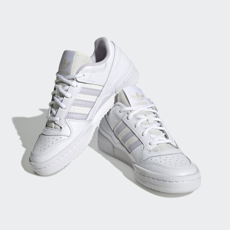 Sapatos Clássicos Baixos Da Adidas Forum Brancos Da Moda