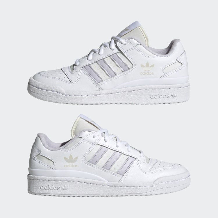Sapatos Clássicos Baixos Da Adidas Forum Brancos Da Moda