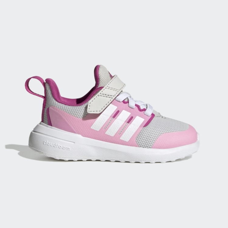 Tênis Fortarun 2.0 Cloudfoam Elástico Com Tira Superior Em Renda Cinza Adidas