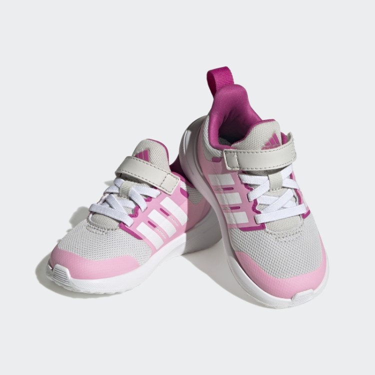 Tênis Fortarun 2.0 Cloudfoam Elástico Com Tira Superior Em Renda Cinza Adidas