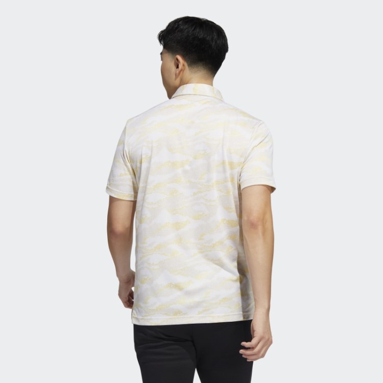 Camisa Polo Com Estampa Horizontal Adidas Branca