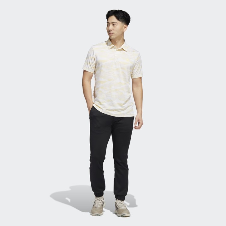 Camisa Polo Com Estampa Horizontal Adidas Branca