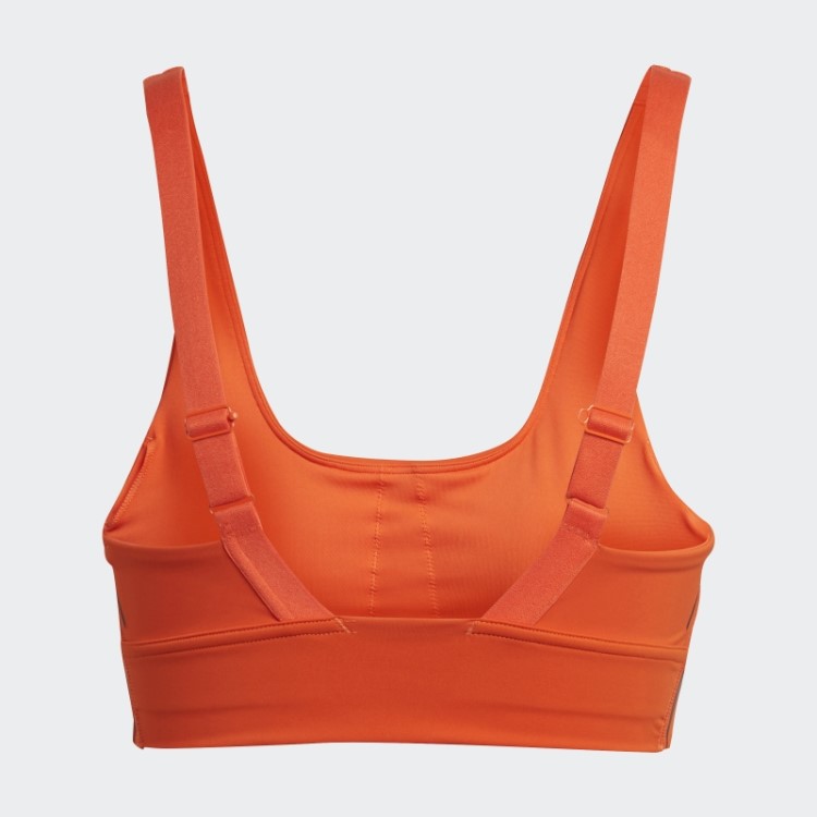 Sutiã Hiit De Suporte Médio Adidas Powerimpact Luxe Training Laranja