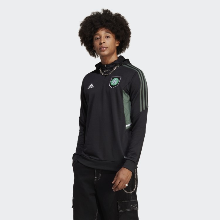 Celtic Fc Condivo 22 Blusa Com Capuz Adidas Preto