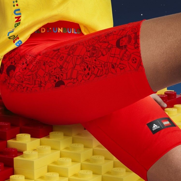 Adidas X Lego Play Meia Calça Vermelha