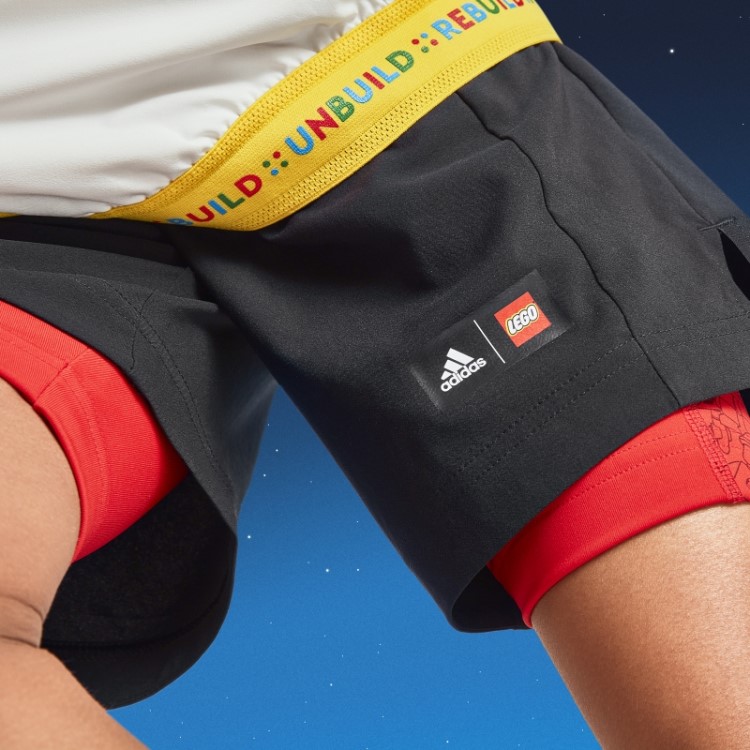 Adidas X Lego Play Meia Calça Vermelha