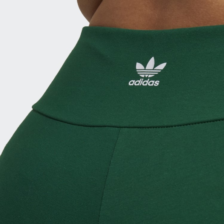 Legging Adicolor Classics Verde Escuro Com As Três Listras Da Adidas (tamanho Grande)