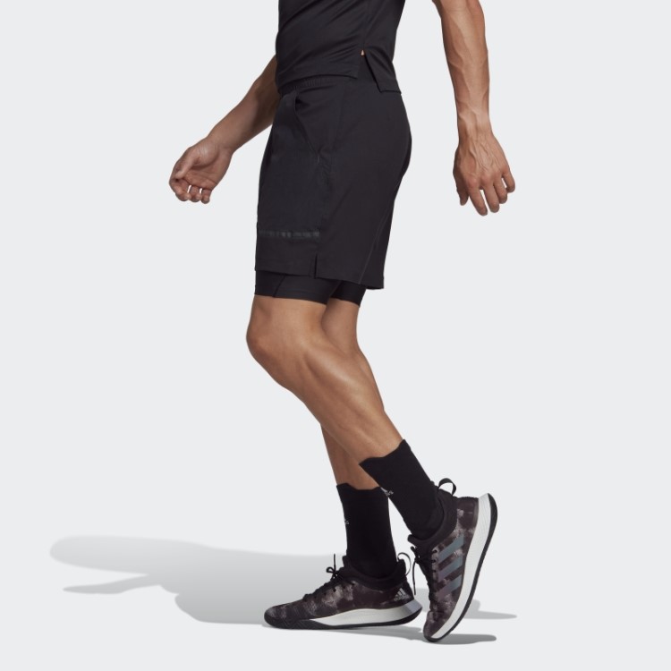 Shorts Tênis Us Series 2 Em 1 Adidas Preto