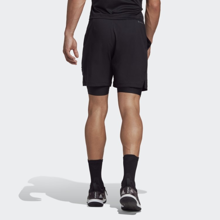 Shorts Tênis Us Series 2 Em 1 Adidas Preto