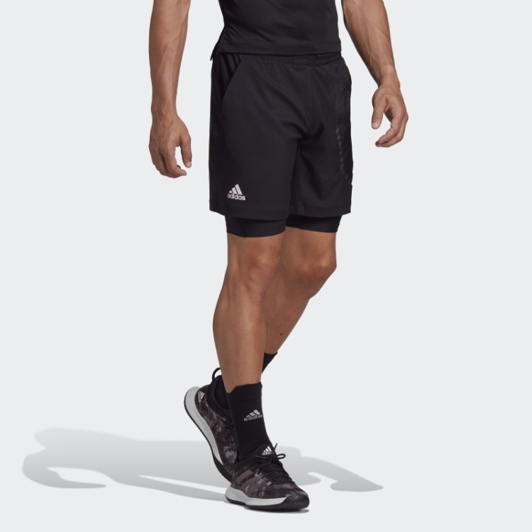Shorts Tênis Us Series 2 Em 1 Adidas Preto