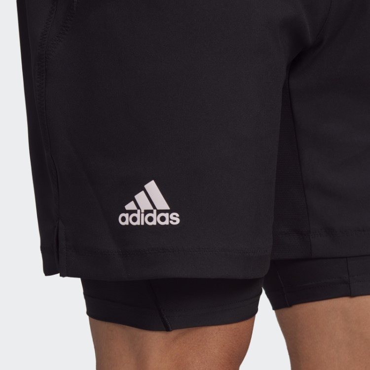 Shorts Tênis Us Series 2 Em 1 Adidas Preto