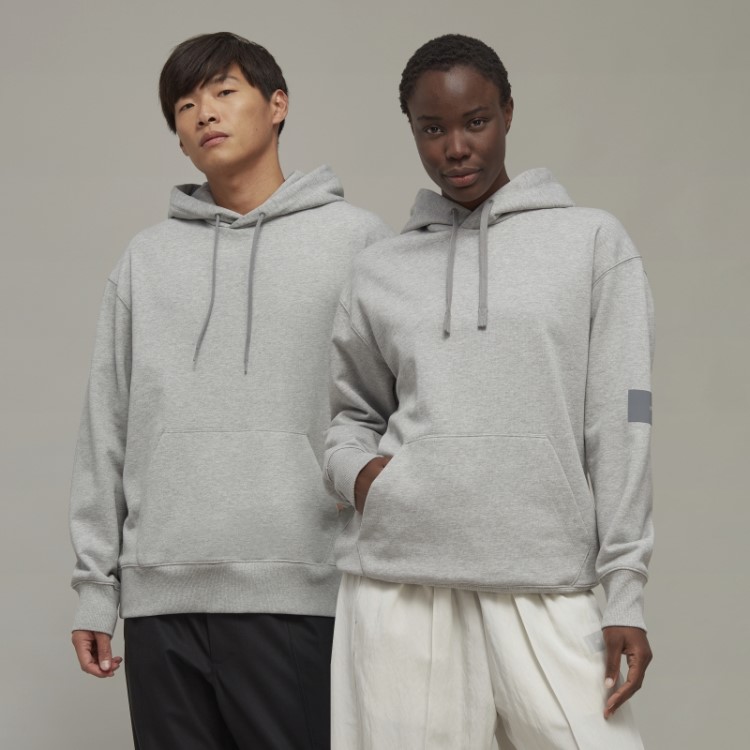 Moletom Com Capuz Felpudo De Algodão Orgânico Adidas Y-3 Quente