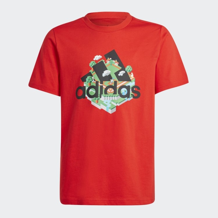 Camiseta Vermelha Adidas X Lego Gráfica
