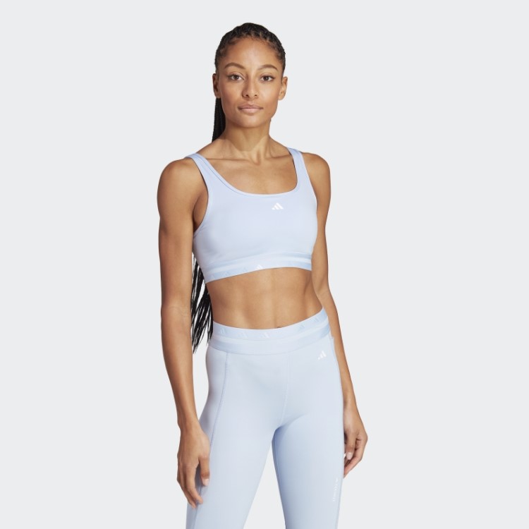 Sutiã Techfit Light Support Adidas Blue Dawn Aeroreact