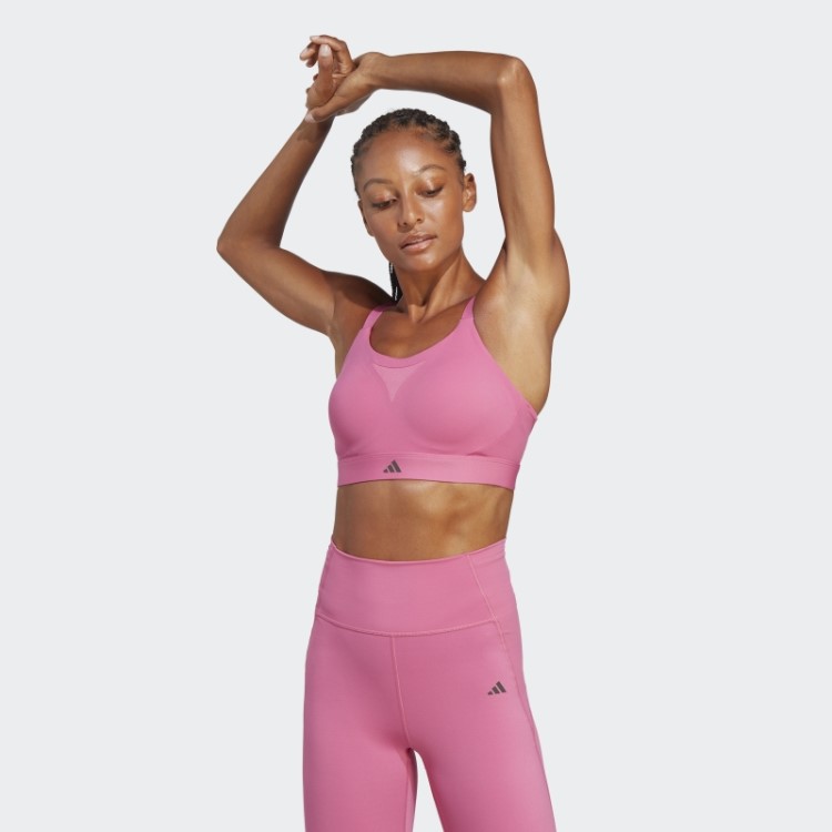 Sutiã De Alto Suporte Para Treinamento De Impacto Fúcsia Adidas Tlrd