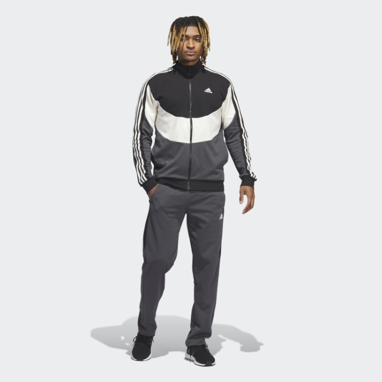 Adidas Agasalho Cinza Colorblock