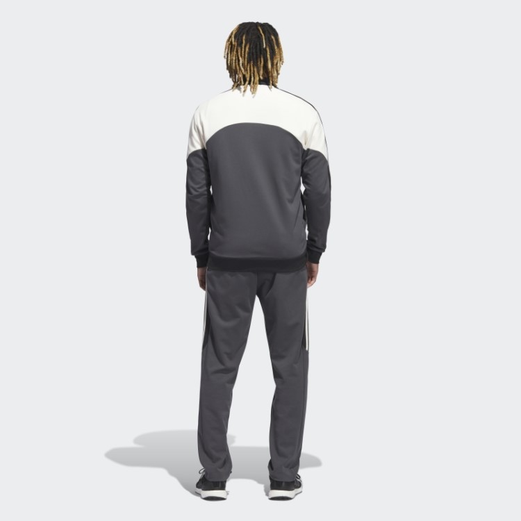 Adidas Agasalho Cinza Colorblock