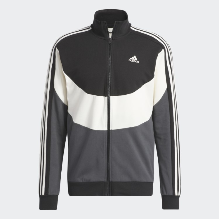 Adidas Agasalho Cinza Colorblock