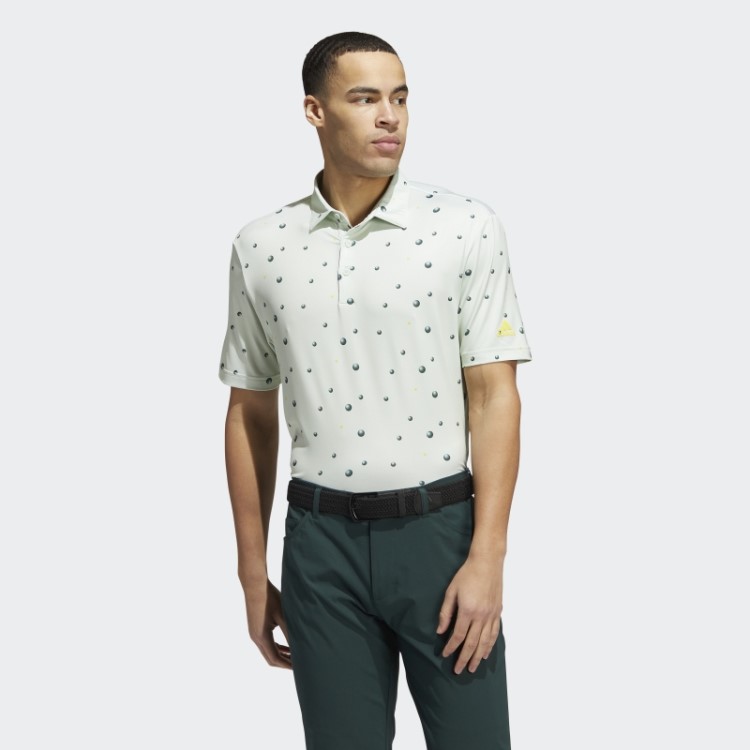 Camisa Polo Com Estampa Allover Verde Ultimate365 Adidas