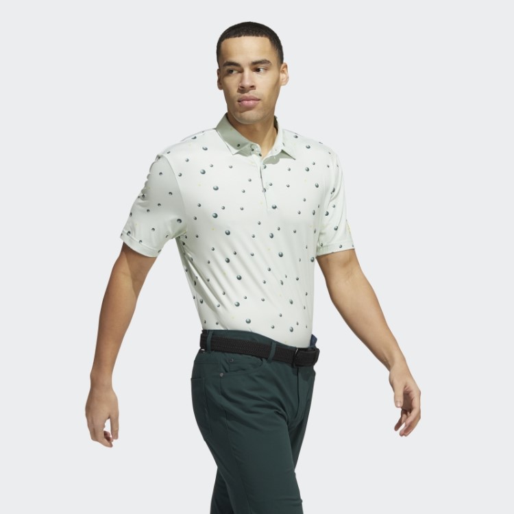 Camisa Polo Com Estampa Allover Verde Ultimate365 Adidas